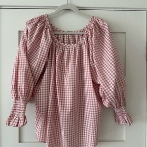 Hunter Bell Lucia Rosette Check Top